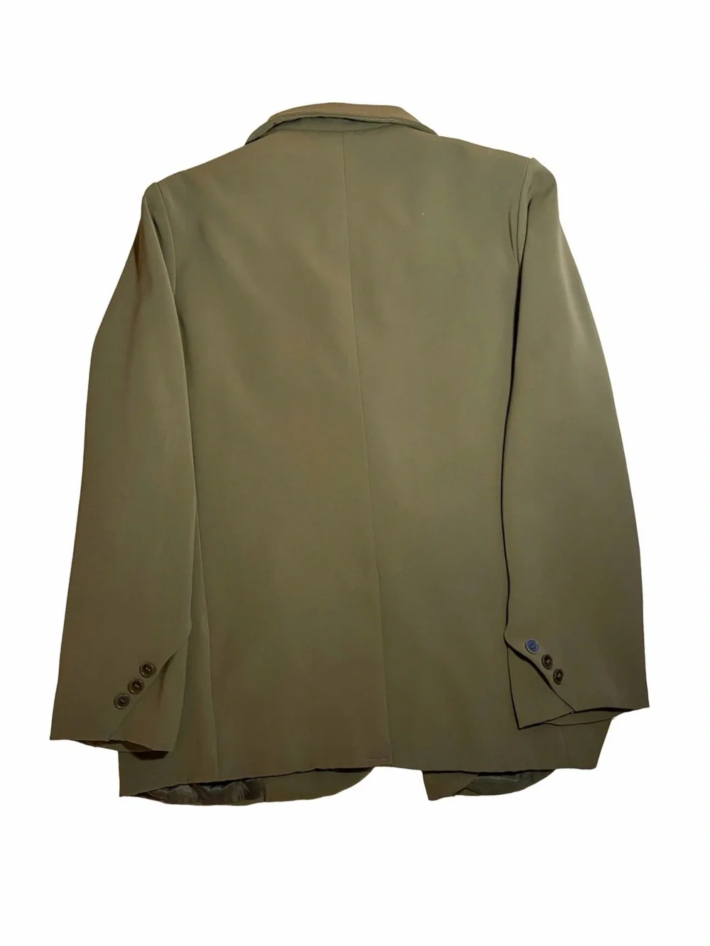 Women’s Double-Breasted Blazer (Olive Green) - Picture 2 of 3